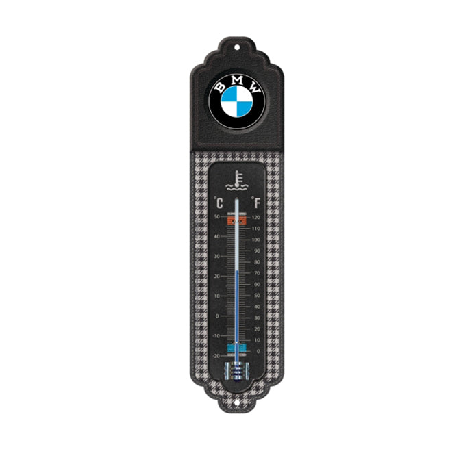 Termometro Vintage BMW - Classic Pepita, 6,5x8cm