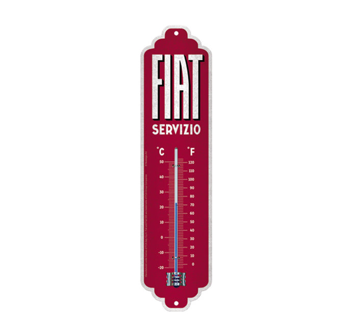 Termometro Vintage Fiat - Servizio, 6,5x8cm