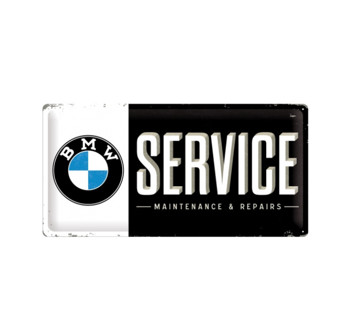 Vintage BMW Garage Sign 15x20cm