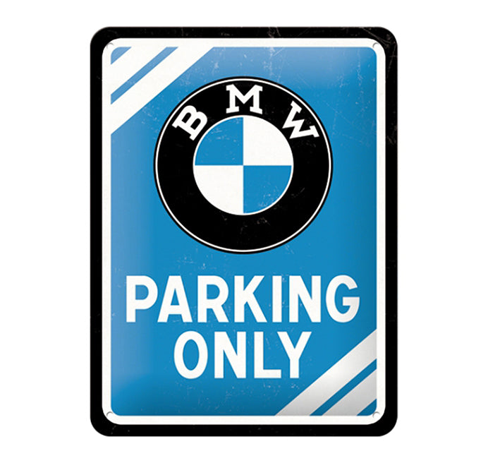 Cartello Vintage BMW Parking 15x20cm