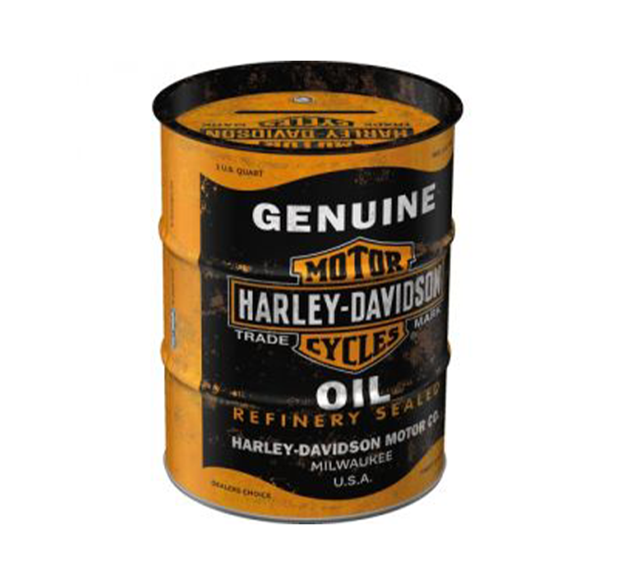 Salvadanaio Barile Olio Harley Davidson Genuine Oil