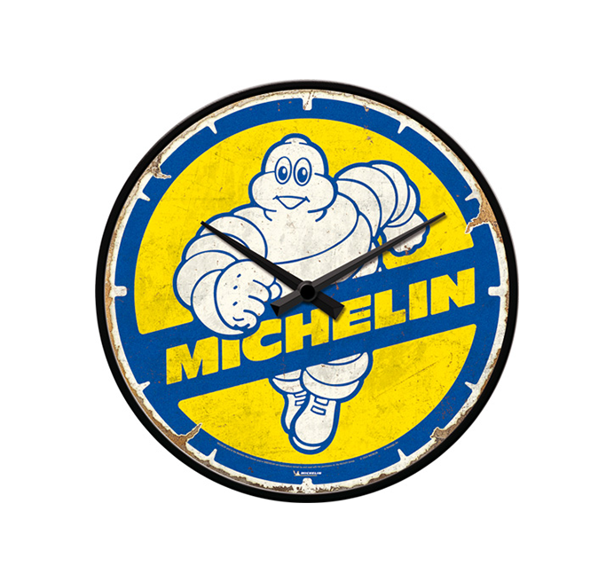 Orologio da parete Michelin - Bibendum 80s - diametro 31 cm