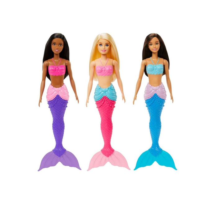 Mattel Barbie Dreamtopia Bambola Sirena 3 Colori
