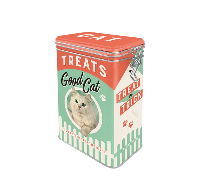 Scatola Vintage Good Cat con Chiusura ermetica