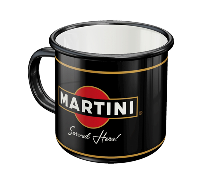 Tazza in metallo Martini - Served Here! 8x8cm