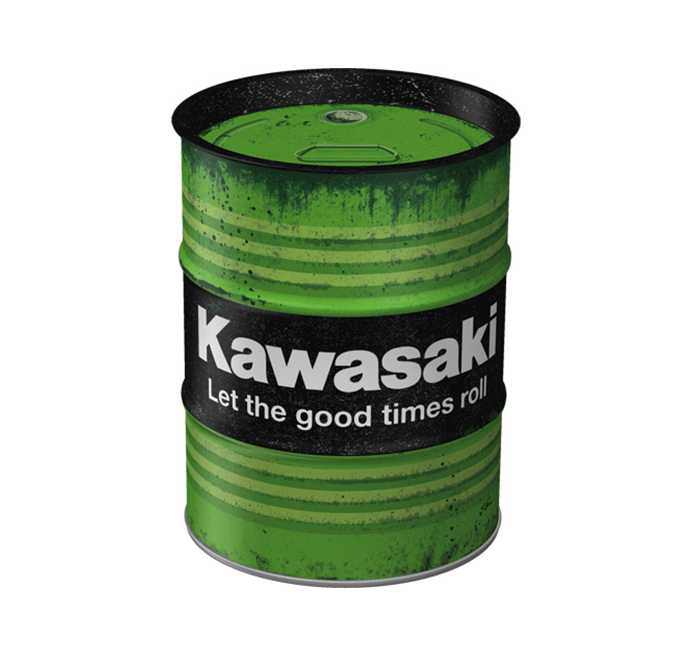 Salvadanaio Barile Olio Kawasaki Let The Good Times