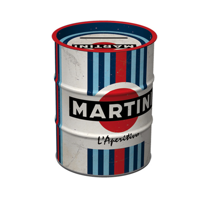 Salvadanaio Barile Olio Martini L'Aperitivo Racing Stripes