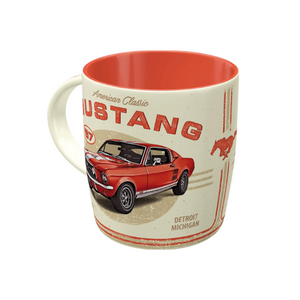 Tazza Vintage in ceramica Ford Mustang – GT 1967 Red